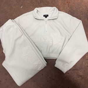 Mint green Playboy by PacSun fleece set of 2 size xs